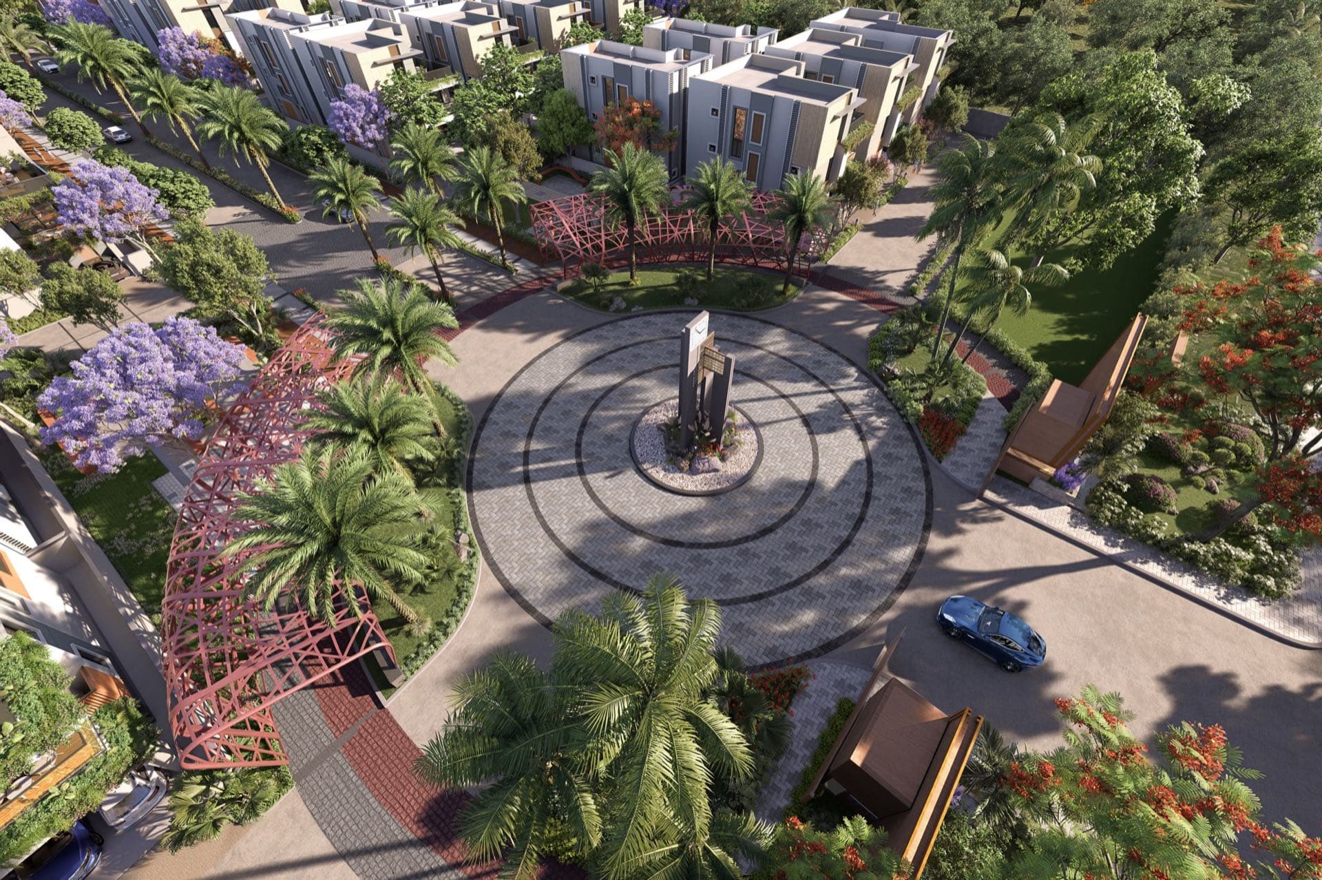 Clock tower plaza