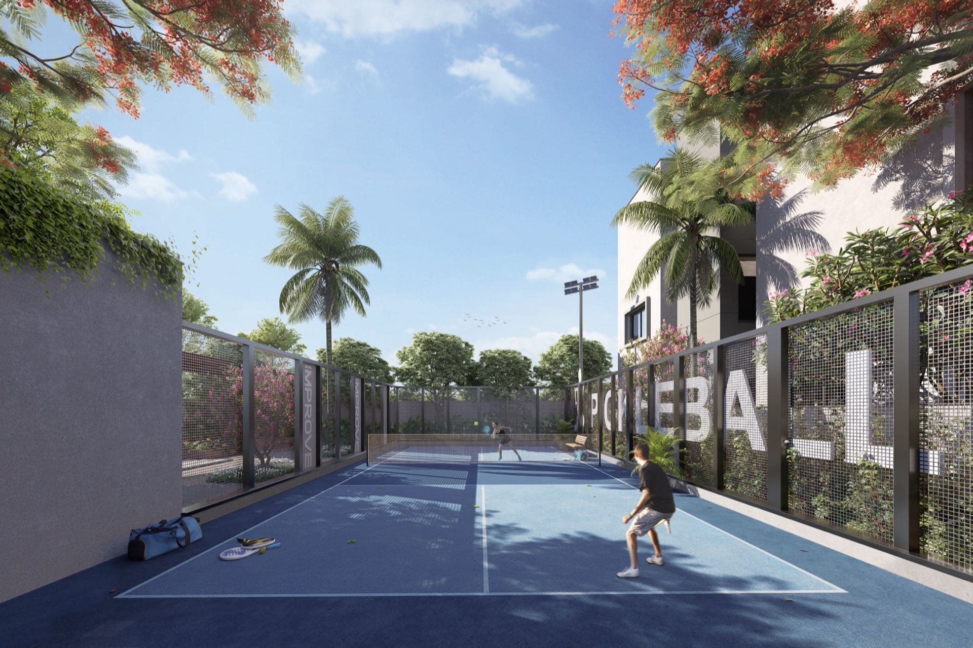 Pickleball court